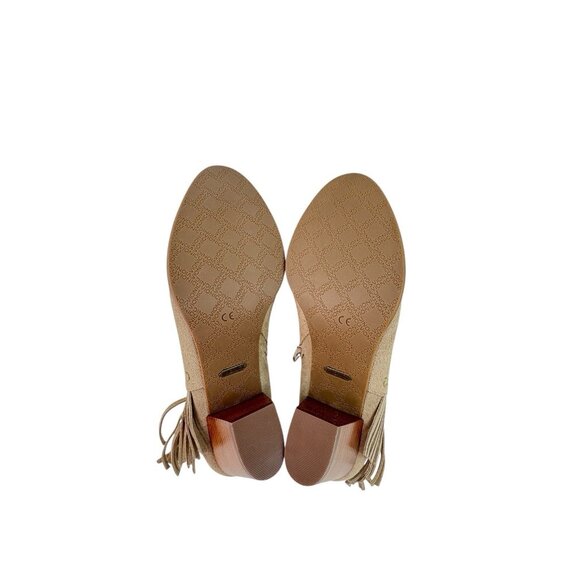 New Vionic Faros Comfort Ankle Booties Womens Size 9 Light Tan Suede Leather Zip - Picture 6 of 14